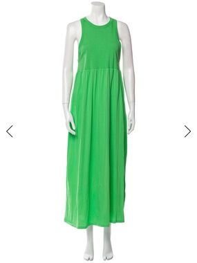 Ninety Percent - size M - Green Sleeveless Maxi Dress - Women